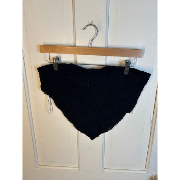Free People Tops - Free People Black Cotton Linen Handkerchief Strapless Top Large‎